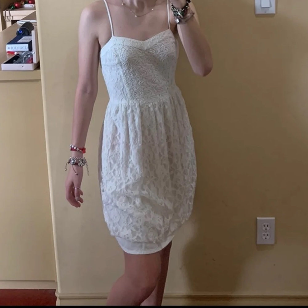 white dress